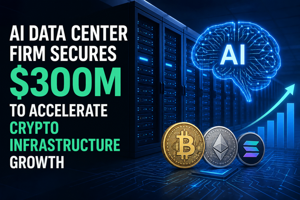 AI Data Center Firm Raises $300M for Crypto Growth AI Data Center Firm Raises $300M for Crypto Growth