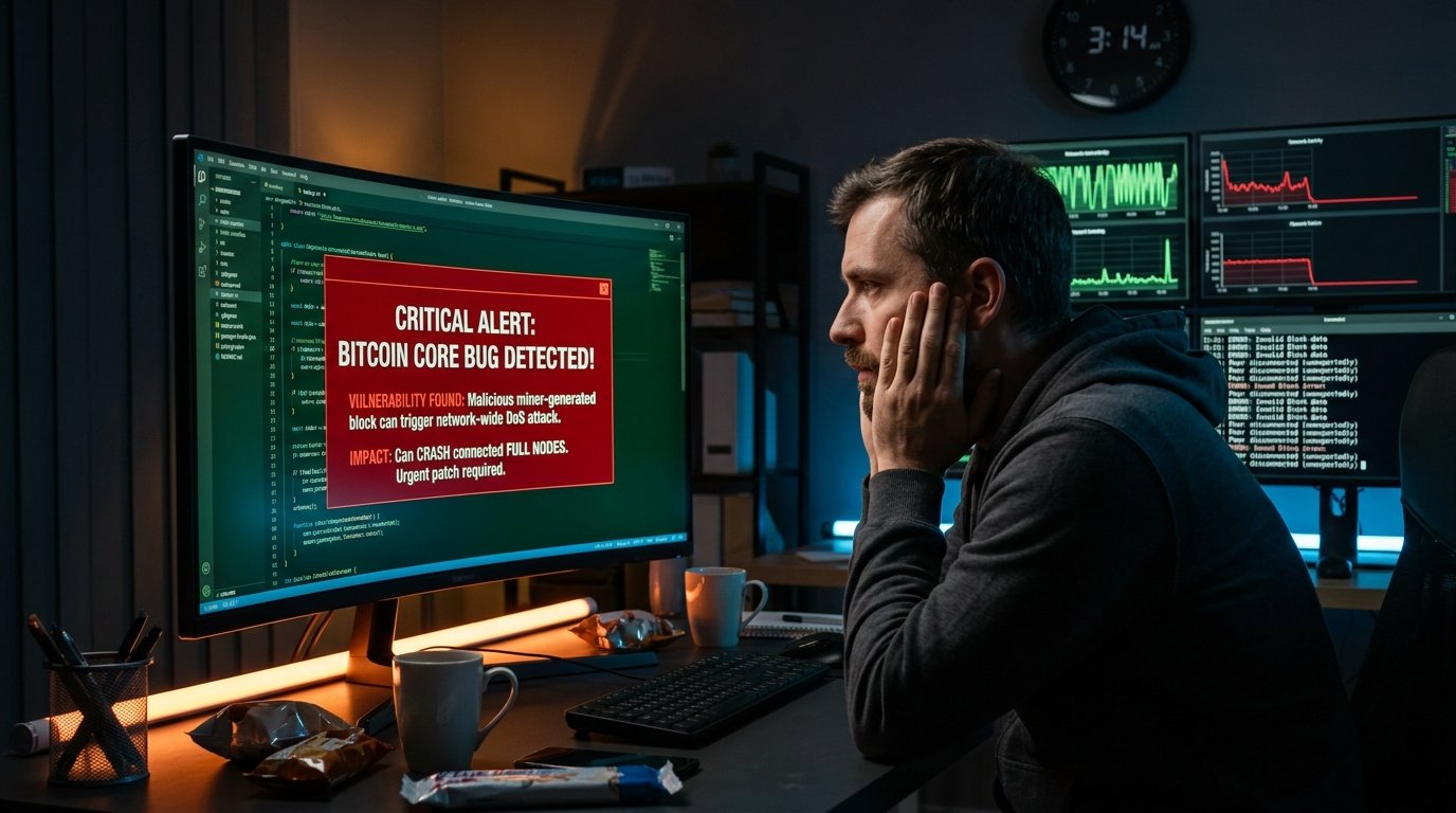 Bitcoin core bug alert on mining chaos