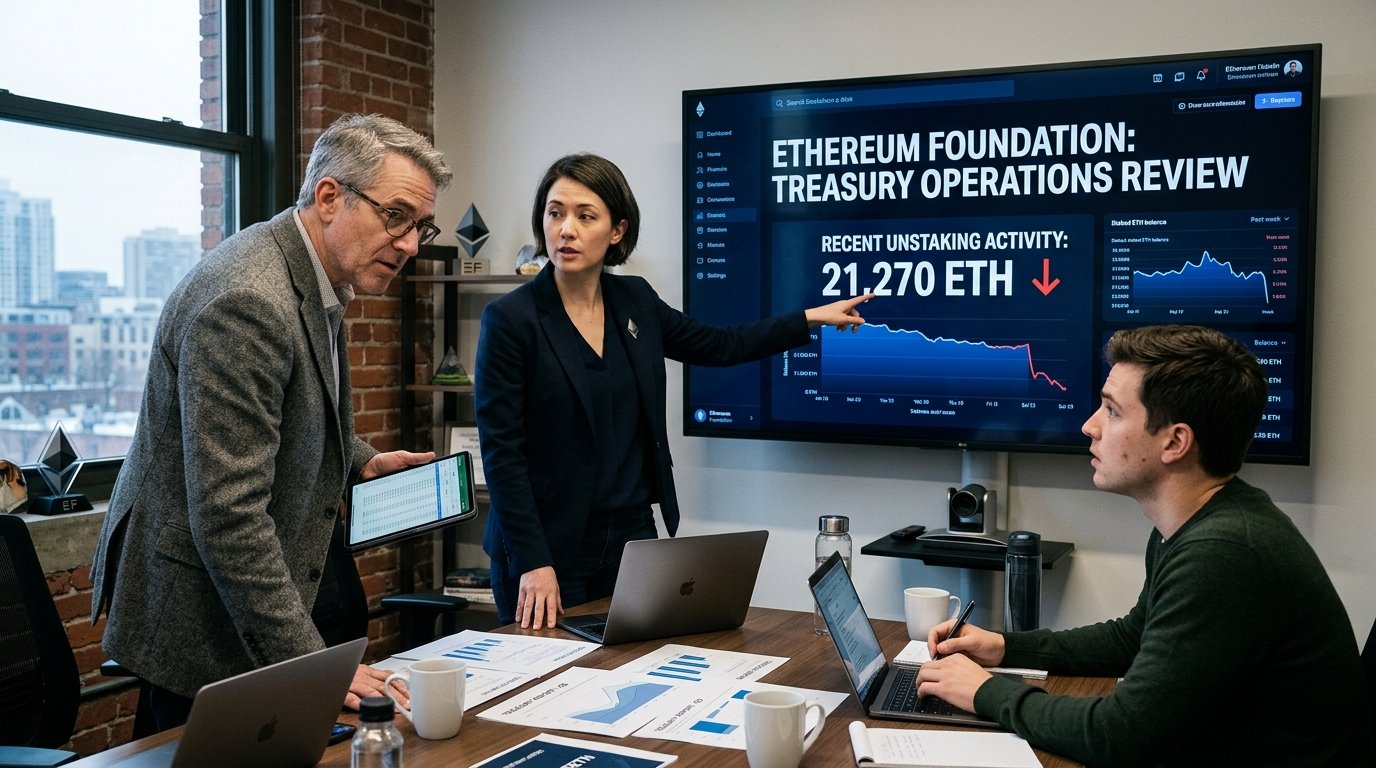 Ethereum Foundation Unstakes 21,270 ETH 