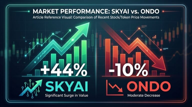 SKYAI Jumps 44% as ONDO Falls 10%