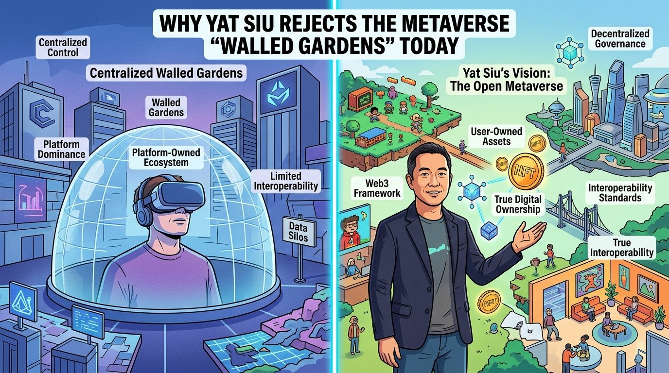 Why Yat Siu Rejects the Metaverse Vision Today